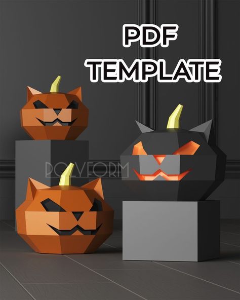 Model dimensions: Height: 25 cm Width: 26 cm Length: 26 cm Use paper with 180-300 g/m2 density. See another our sculptures on Instagram @polyform_ua halloween svg stock photos, 3D objects, vectors, and illustrations are available royalty-free. See halloween svg stock video clips. #halloweensvg #freesvg Cute Halloween Coloring Pages, Halloween Paper Crafts, Halloween 3d, 3d Paper Crafts, Halloween Items, Paper Crafts For Kids, Halloween Paper, Free Halloween, Easy Paper Crafts