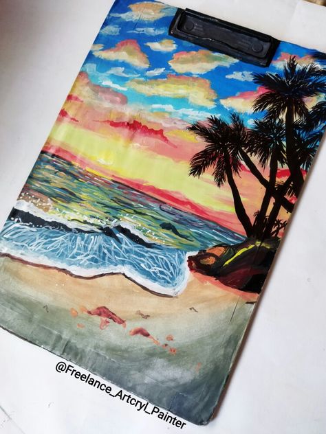 This painting i have done on my exam pad if you recreate this you can share me Painting On Exam Pad, Exam Pad, Painting Skills, I Have Done, Instagram Accounts, Cool Designs, Quick Saves, Design