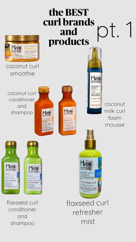 i have most of these products they are soooo good! #mauihaircare #mauicurl #mauiconditioner #mauishampoo #mauimoisture #curlyhair #curlyhairproducts Maui Moisture Aesthetic, Maui Hair Product, Maui Hair Products, Maui Haircare, Maui Moisture Curl Quench, Maui Moisture, Shampoo For Curly Hair, Body Care Routine, Hair Shampoo