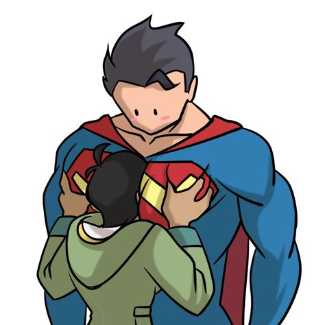 My Adventures With Superman Art, Yell For Groupings, My Adventures With Superman Fanart, Superman X Lois Lane, Superman Oc, Superman Fanart, Superman Anime, Clark Superman, My Adventures With Superman