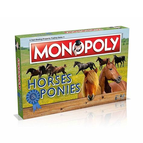 Monopoly Board Game, Monopoly Board, Horse Camp, Monopoly Game, Flying Toys, Riding Lessons, Family Board Games, Equestrian Gifts, Appaloosa