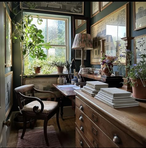 Idris Khan, Luke Edward Hall, Yellow Dining Room, Edward Hall, English Interior, Thanks To Everyone, Home Library, Home Office Design, House Inspo