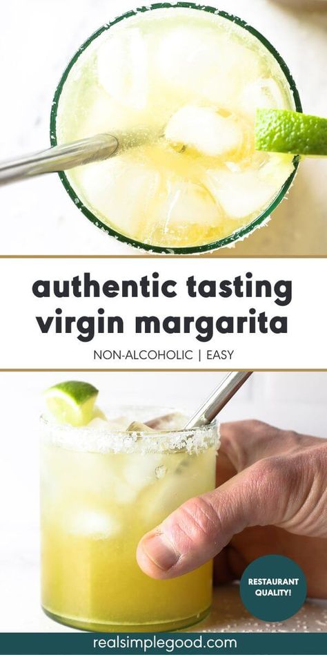 Best Virgin Margarita Recipe, Margarita Recipes Virgin, Ritual Zero Proof Margarita, Mock Margarita Non Alcoholic Recipe, Na Margarita, Easy Mexican Drinks Non Alcoholic, Alcohol Free Margarita Recipe, Virgin Margaritas Non Alcoholic, Mocktail Margaritas Easy