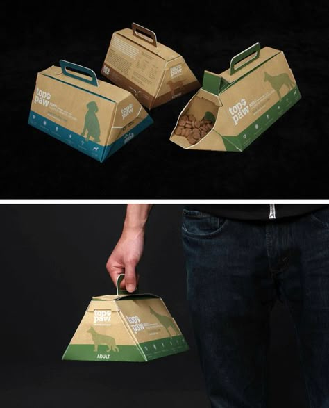 Portable, on-the-go dog food packaging with a built-in bowl. | 31 Mind-Blowing Examples of Brilliant Packaging Design Nuts Packaging Ideas, Brilliant Packaging Design, Creative Packaging Design Inspiration, Dog Food Packaging, Interesting Packaging, Pet Food Packaging, Brilliant Packaging, Clever Packaging, Innovative Packaging