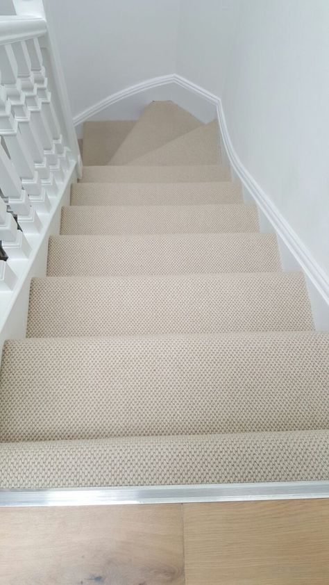 Beige Stair Carpet Installation in Mayfair Stair Carpet, Carpet Installation, Carpet Stairs, Stairs, Carpet