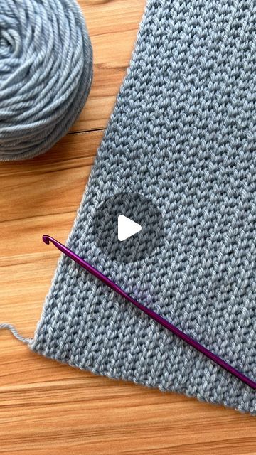 Knit Stitch Crochet Tutorial, My Crochet Patterns, Crochet Like Knitting Pattern, Crochet Knit Stitch Tutorials, Knit Like Crochet, Crochet Purl Stitch, Crochet Looks Like Knitting, Advanced Crochet Stitches Free, Cool Crochet Stitches Videos