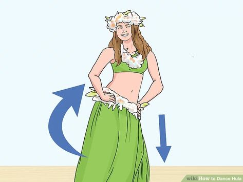 5 Ways to Dance Hula - wikiHow Hawaiian Hula Dance, Hawaii Hula, Hula Dance, Hawaiian Party, Dance Steps, Hawaiian Luau, Modern Times, In The Beginning, Dance Workout