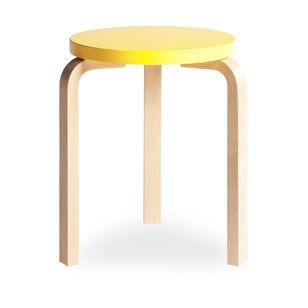 Artek Aalto Stacking Stool 60 | MoMA Design Store Aalto Stool, Simple Stool, Bedroom Candles, Office Calendar, Moma Design, Flatware Storage, Alvar Aalto, Tool Organization, Outdoor Design