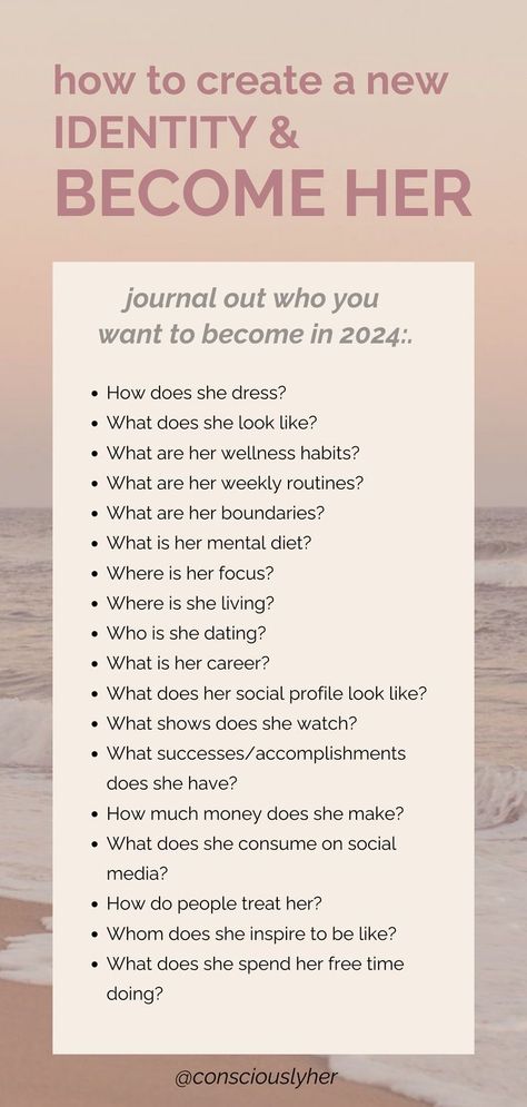 How To Create A New Identity, Dream Life Questions, How To Have A Personality, How To Be Different From Others, How To Find Your Identity, How To Write About Yourself, New Identity Aesthetic, Dream Life Journal Prompts, Identity Prompts