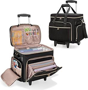 Prokva Rolling Teacher Bag with Wheels, Teacher Tote Bag with Detachable Trolley, Wheeled Teacher Bag Fits for 15.6” Laptop and Teacher Supplies (Patent Design) Rolling Briefcase, Teacher Tote Bag, Teacher Bag, Craft Tote, Teacher Bags, Teacher Tote, Teacher Supplies, School Counseling, Counseling