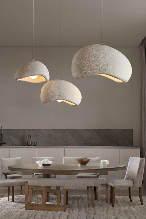 Umi Pendant Light | Valyou Furniture Bath Lights, High Ceiling Living Room, Dorm Room Diy, Home Lighting Design, Rattan Pendant Light, Hospital Design, Showroom Design, Handmade Lighting, Room Makeover Bedroom