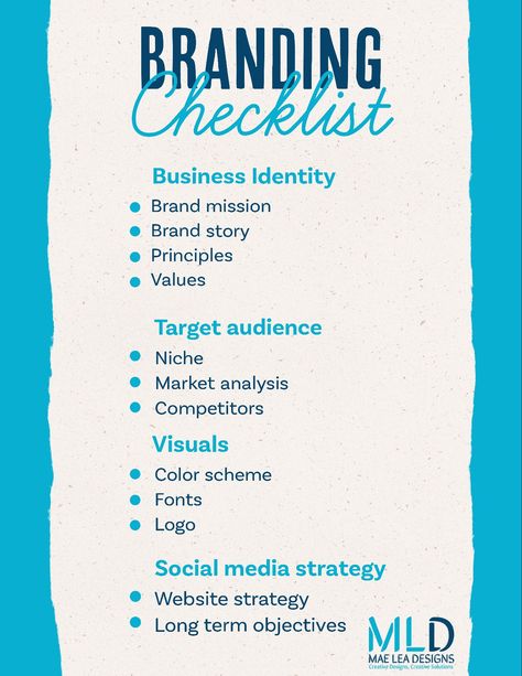 Brand Identity Checklist, Checklist Design Ideas, Checklist Graphic Design, Shopify Checklist, Rebranding Checklist, Graphic Design Checklist, Branding Steps, Checklist Design, Small Business Marketing Plan