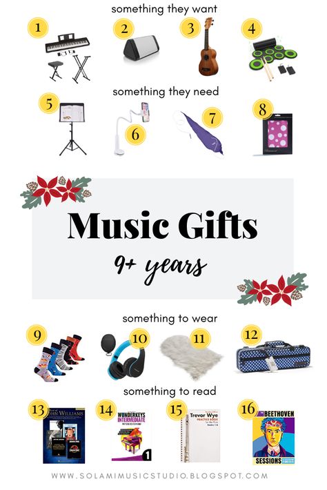 Gifts For Musical Kids, Diy Gifts Music, Piano Recital Gifts, Music Gift Ideas, Music Major, Performance Gift, Gift Ideas For Teens, Teen Christmas Gifts, Musical Gift