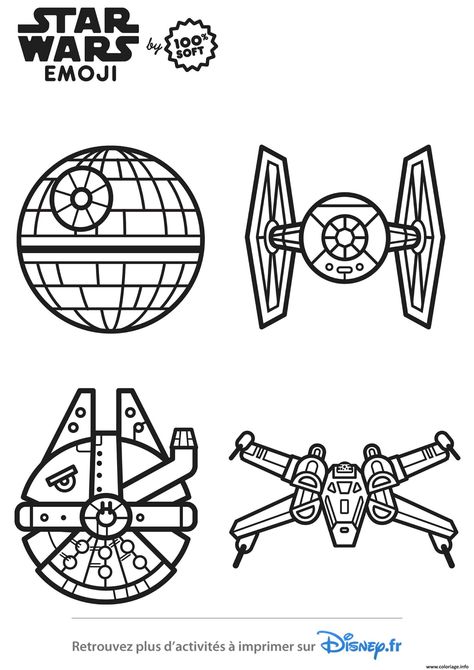 Coloriage star wars vaisseaux emoji à imprimer Tie Fighter Tattoo, Star Wars Stencil, Star Wars Symbols, Emoji Coloring Pages, Star Wars Svg, Star Wars Crafts, Star Wars Stickers, Star Wars Design, Star Wars Drawings