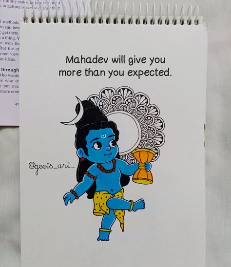 Lord Shiva Aesthetic Drawing, Mahadev Doodle Art, Mahadev Mandala Art Easy, Doctor Mandala Art, Shiv Easy Drawing, Shiv Painting Easy, Shiv Drawings Easy, Shiv Mandala Art, Bhagwan Drawing