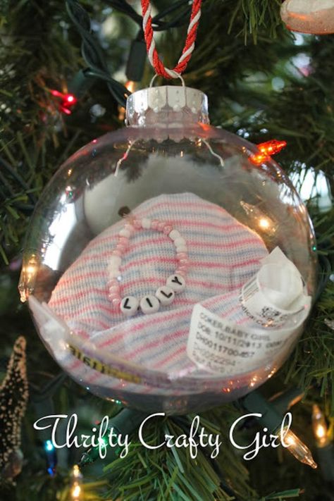 Baby Hand Christmas Ornament, Homemade Christmas Gifts From Newborn, New Baby Ornament Diy, Newborn Christmas Ornament Diy, Newborn Ornament Diy, Baby Ornament Keepsake, Diy Baby Ornaments, Baby Christmas Ornaments Diy, Diy Baby’s First Christmas Ornament