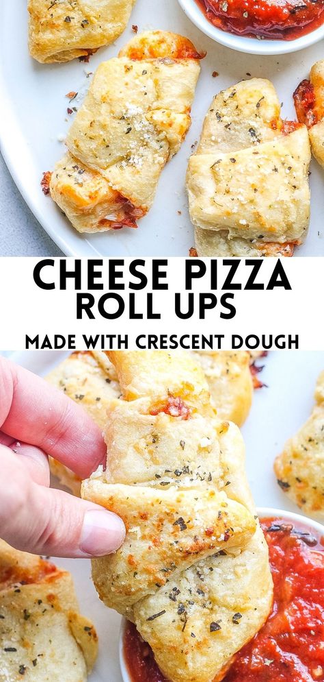 Cheese Stick Pizza Rolls, Cheese Pizza Appetizer, Easy Pizza Roll Ups, Cheese Pizza Bites, Pizza Roll Up Appetizers, Crossiant Pizza Recipes, Crossaint Pizza Roll, Croissant Pizza Rolls Pillsbury, Cresent Roll Pizza Rolls