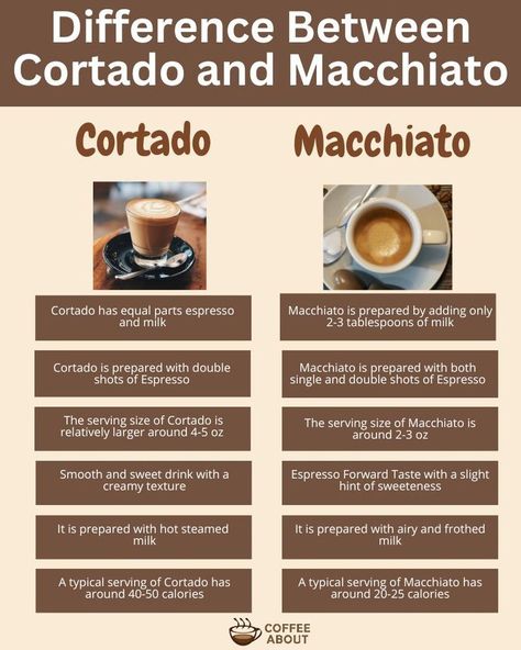 Cortado vs Macchiato Barista Recipe, Cafe Barista, Steamed Milk, Shot Of Espresso, Hot Steam, Decadent Chocolate Cake, Espresso Drinks, Milk Foam, Frothing Milk