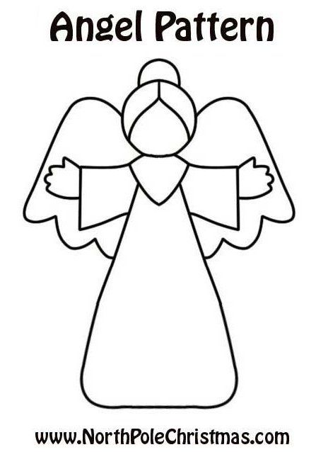 Motifs D'appliques, Angel Pattern, Drawing Patterns, Godly Play, Felt Angel, Ornament Template, Ornaments Homemade, Shrinky Dink, Angel Crafts