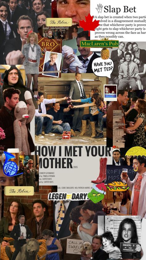 #himym Himym Wallpaper, How Met Your Mother, Ted Mosby, 500 Days Of Summer, Long Stories, Poster Room, How I Met Your Mother, I Meet You, Aesthetic Collage