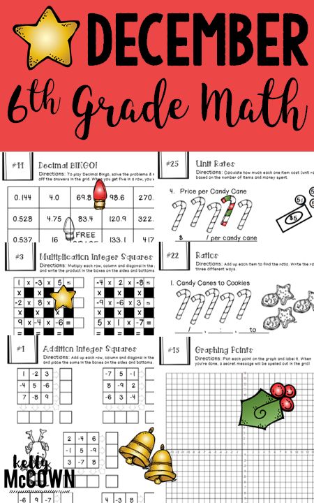 December Math Activities and Puzzles for 6th Grade. Engage students in holiday middle school math. Holiday Math Activities, Functions Math, December Math, 6th Grade Worksheets, Winter Math Activities, Christmas Math Activities, Science Board, Maths Activities Middle School, Math Enrichment