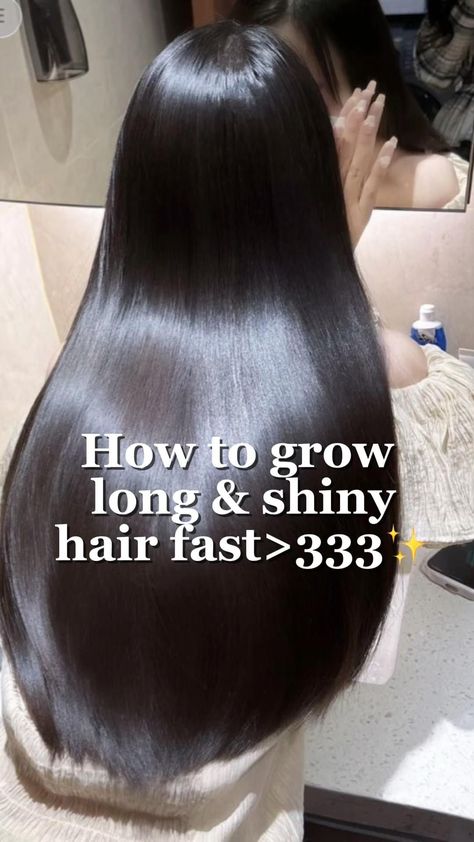 How to grow long and shiny hair fast | healthy hair | long hair | hair goals | long hair secrets | Long Hair Secrets, Hair Goals Long, Rice Water For Hair Growth, Grow Long Healthy Hair, Rice Water For Hair, Longer Hair Faster, Skin Care Pictures, Fermented Rice, Water Hair