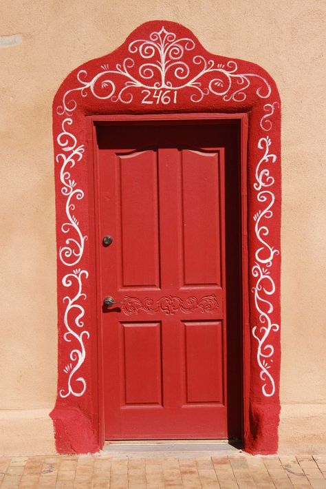 Simple Door Design, Mexico Doors, Architecture Door, Mexico Architecture, Mexican Doors, New Mexico Style, When One Door Closes, Mexico Style, Santa Fe Style