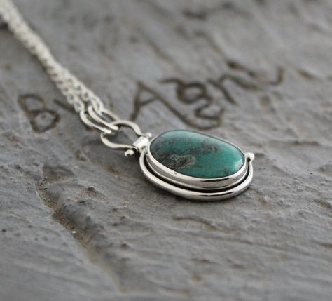 Turquoise Necklace, Sterling Silver Turquoise Pendant, Gemstone Necklace, Turquoise Jewelry, Christmas Gift, Unisex Necklace Turquoise has long been a symbol of luxury and wealth.Turquoise is a stone of purification, protection, wisdom, and positive thinking. It is said to be the master healer. This listing is for the following 1 (ONE) Necklace ✦Gemstone : Turquoise *may contain natural inclusions inside the stone ✦Shape: Oval ✦Metal: 925 Sterling Silver Dear customer you will receive the same p Crystals Turquoise, Silver Boho Necklace, Dainty Silver Necklace, Bracelet Cuffs, Couples Necklace, Handmade Clay Jewelry, Natural Stone Necklace, Financial Abundance, Metalsmithing Jewelry