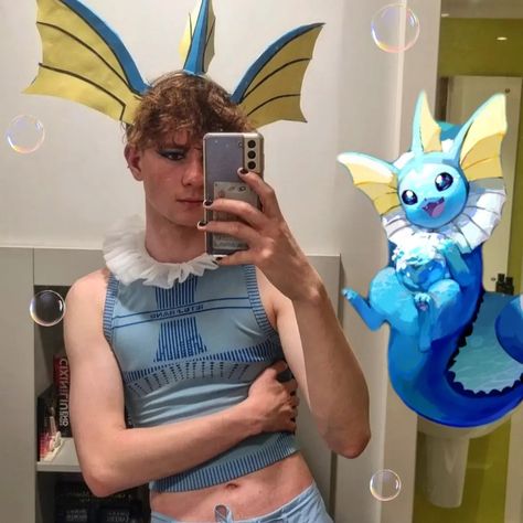 Pokemon vaporeon outfit Vaporeon Aesthetic, Vaporeon Cosplay, Pokemon Vaporeon, Aurora, Pokemon, Quick Saves, Pokémon