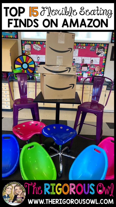 Kindergarten Seating Ideas, Classroom Library Seating Ideas, Cheap Flexible Seating Ideas, Kindergarten Classroom Toys, Diy Flexible Seating Classroom, Gifted Classroom Decor, Sensory Classroom Setup, Diy Flexible Seating, Flexable Seating