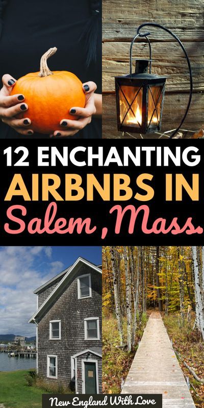 Looking for the perfect Airbnb in Salem MA? We've put together a list of 12 great choices in this spooky town. Take a look and find your favorite Salem Airbnb. New England Airbnbs | Salem Massachusetts Travel guide | places to stay in Salem MA Massachusetts Travel Guide, Salem Massachusetts Travel, Salem Mass, Massachusetts Travel, Halloween Decor Diy, Halloween Travel, New England Road Trip, Fall Road Trip, Spooky Town