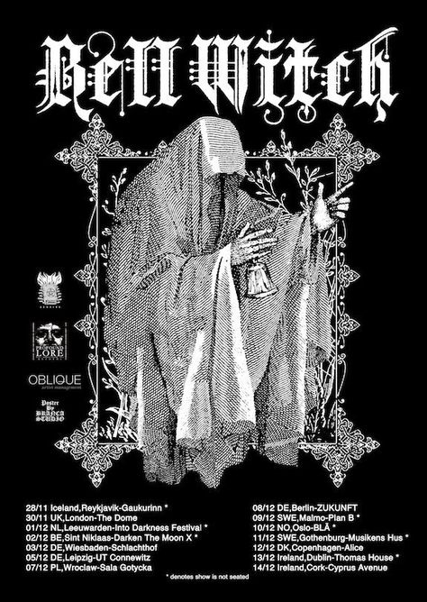 Witch Poster, Bell Witch, Poster Book, Black Keys, Retro Posters, Gig Poster, Album Art Design, Graphic Poster Art, Eddie Vedder