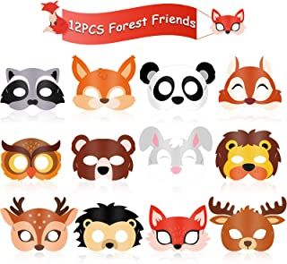 Amazon.co.uk: forest friends - Prime Eligible: Toys Store Animal Masks For Kids, Felt Masks, Woodland Animals Theme, Masks For Kids, Felt Mask, Animal Birthday Party, Costume Themes, Animal Masks, Forest Friends