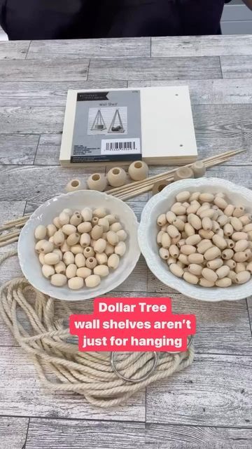 Tree Wall Shelves, Dollar Store Inspired Decor, Dollar Store Diy Organization, Dollar Store Diy Projects, Diy Boho Decor, Farmhouse Crafts, Diy Dollar Tree Decor, Diy Lanterns, Dollar Tree Decor