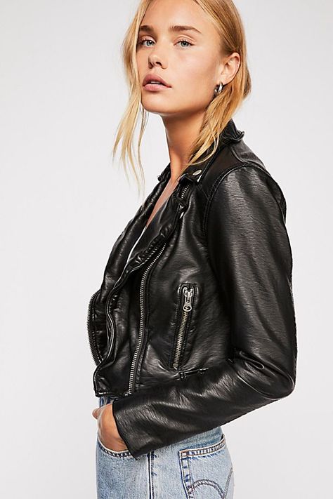 Slide View 1: Heartache Moto Jacket Custom Cafe Racer, Grunge Dress, Leather Jacket With Hood, Chic Coat, Biker Chic, Faux Leather Biker Jacket, Vegan Leather Jacket, Faux Leather Moto Jacket, Moto Style