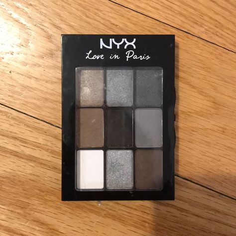 Eyeshadow Palette Never Worn Only Tested Grey Eyeshadow Palette, Make Up Palettes, Grunge Makeup Products, Makeup Products Eyeshadow, Black Eyeshadow Palette, Nyx Palette, Nyx Eyeshadow Palette, Smokey Eyeshadow Palette, Nyx Eyeshadow