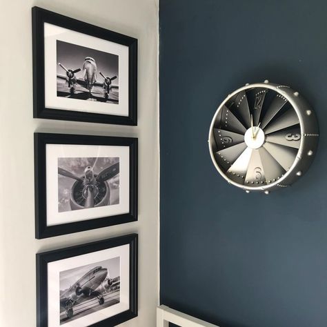 Afternoon everyone... Hope you are all enjoying the weather we are having this bank holiday weekend! Here is just a little snap shot of… | Instagram Aviation Theme Office, Aviation Room Ideas, Aviation Home Decor, Aviation Themed Room, Aviation Room Decor, Airplane Themed Bedroom, Aviation Bedroom, Plane Room, Airplane Kids Room