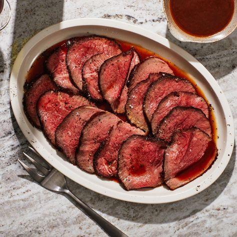 Eye Of Round Steak, Eye Round Roast, Jus Recipe, Eye Of Round Roast, Eye Of Round, Crockpot Recipes Ground Beef, Crockpot Recipes Chicken, Braised Brisket, Beef Entrees