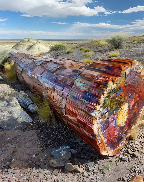 Petrified Forest National Park, Petrified Forest, Giant Tree, Geology Rocks, Pub Decor, Mystery Of History, Cool Rocks, Piece Of Art, Minerals And Gemstones