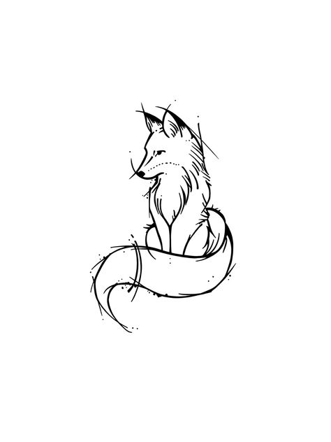 Minimalist Fox Tattoo, Fox Fire, Science Tattoos, Share Icon, Fox Tattoo, Music Tattoos, Elements Of Nature, Traditional Korean, Feminine Tattoos