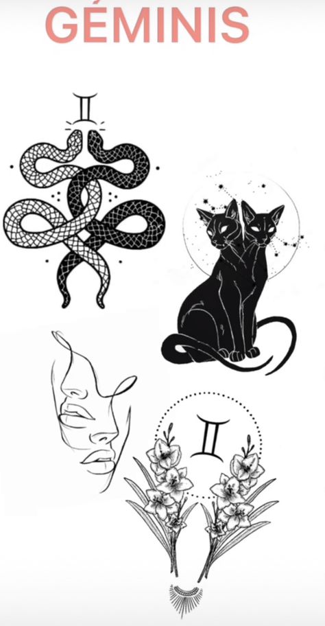 Gemini Tattoo Snake, Gemini Tattoos For Women, Gemini Twins Art, Gemini Drawing, Gemini Tattoo Ideas, Zwilling Tattoo, Thigh Piece Tattoos, Gemini Zodiac Tattoos, Eye Tattoos