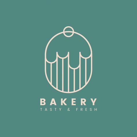 Fresh bakery pastry shop logo vector | free image by rawpixel.com / Aew Pastry Shop Logo, Logo For Bakery, Logo Dessert, Pastry Logo, Dessert Logo, Sweet Logo, Baking Logo Design, Cupcake Logo, Baking Logo