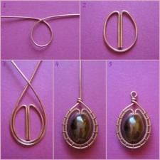 tutorials Ideas, Craft Ideas on tutorials Wire Jewelery, Wire Jewelry Tutorial, Wire Jewelry Designs, Wire Wrapping Stones, Diy Wire Jewelry, Wire Work Jewelry, Handmade Wire Jewelry, Wire Weaving, Diy Crafts Jewelry