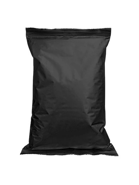 Black packaging for food chips crackers ... | Premium Photo #Freepik #photo #foil-bag #plastic-pack #plastic-packaging #coffee-sachet Coffee Sachet, Packaging For Food, Popcorn Packaging, Plastic Bag Packaging, Packaging Idea, Black Packaging, Black Food, Food Packaging Design, Plastic Packaging