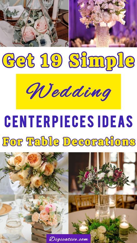 Make diy wedding round table decorations with simple wedding centerpiece ideas with spring wedding flowers and rustic wedding centerpieces. Wedding Centerpiece For Round Table, Simple Wedding Table Centerpieces Diy, Round Wedding Table Decorations Simple, Round Table Centerpieces Wedding Simple Floral Arrangements, Simple Wedding Centerpieces Round Tables, Wedding Round Table Decorations, Round Table Centerpieces Wedding Simple, Wedding Diy Centerpieces, Simple Wedding Table Centerpieces