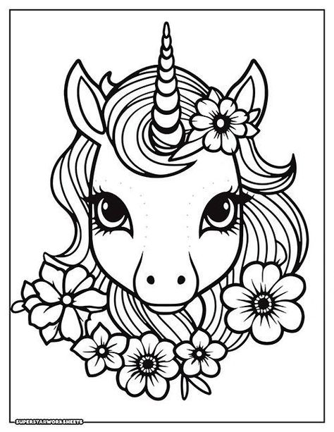 Unicorn Coloring Pages: A Magical Collection    🎨🌈Unleash your creativity with this magical collection of unicorn coloring pages! Perfect for kids of all ages, these pages feature a variety of adorable unicorns to color. Download your copy today and start creating!    #unicorn #coloringpages #kidsactivities #artforkids #creativefun #stayhomeandcolor Miriam Cooper, Printable Unicorn Template, Unicorn Coloring Sheets, Unicorn Pictures To Color, Unicorn Outline, Unicorn Coloring Pages For Kids, Unicorn Template, Girl Coloring Pages, Cupcake Coloring Pages