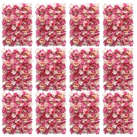 PRICES MAY VARY. Elegant and beautiful simulation flowers - Our flower decorative panels are made of high quality flexible fiber material, it simulates the feel of real roses, Create a sense of elegance, beauty and grandeur for your party Easy to assemble - This set contains 6 Pcs 24“ X 16" realistic-looking rose flower panel swith 1 bag zip ties and 10 pcs Traceless nails, You can put these flower wall panels together in several minutes without any other tools. Suitable for any scenario - Our f Flower Wall Panel, Artificial Flower Wall, Flower Panel, Cloth Shower Curtain, Flower Wall Backdrop, Flower Panels, Rose Wall, Mini Makeup, Wall Backdrops