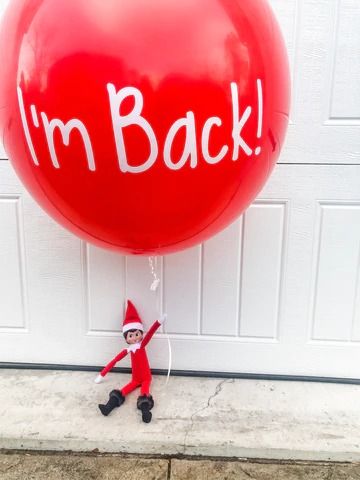 Elf On The Shelf Balloon, Elf Things, Bobo Balloons, Elf Ideas Easy, Elf Shelf, Good Kids, Awesome Elf On The Shelf Ideas, Elf Magic, Elf Activities