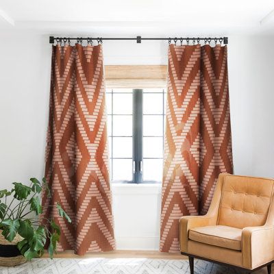 Set the moodwhether you want it light or dark. The blackout window curtains are crafted from 100% polyester and block out most sunlight, allowing you to create whatever vibe you need. Featuring designs from our curated collection, you can turn your curtains into their own statement piece or subtly play off your existing decor style. They include a 4" hanging pocket so you can pair them up with your favorite curtains rods and they're available in five lengths (63", 84", 96", 108", 120") to accomm Western Curtains Living Room, Boho Curtains Bedroom, Modern Curtains Bedroom, Boho Curtains Living Room, Rust Curtains, Burnt Orange Curtains, Western Curtains, Birthing Center, Curtains Rods