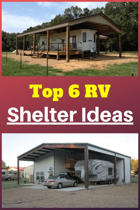 Structure Over Camper, Carport For Rv, Fifth Wheel Covered Deck, Rv Storage Shed Ideas, Camper Shelters Travel Trailers, Diy Rv Parking Pad Ideas, Rv Port Ideas, Enclosed Rv Shelter, Rv Cover With Porch